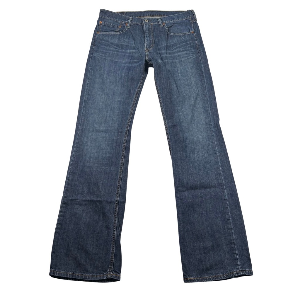 Levis 527 Bootcut Jeans Mens 34x34 Slim Blue Denim Western Cowboy Classic Y2K